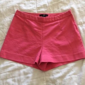 Pink high waisted shorts